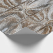 素朴な風化木材デザイン ラッピングペーパー (角)