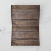 素朴な馬のひまわり ワゴン ホイール コウボー ブーツ サンキューカード (内部)