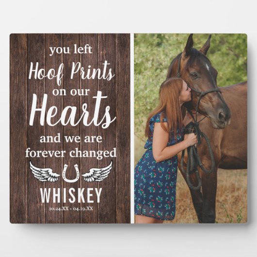 素朴な馬の記念碑 | 写真の思い出 フォトプラーク (正面)