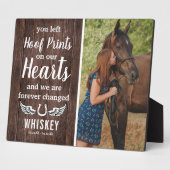 素朴な馬の記念碑 | 写真の思い出 フォトプラーク (側面)