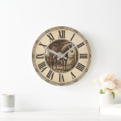 素朴な馬小屋の壁時計 | ファームハウスインテリア ラージ壁時計 (ホーム)
