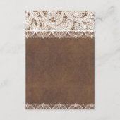 素朴な馬蹄とレースのカントリー 詳細カード エンクロージャーカード (裏面)