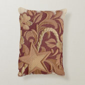 素朴な馬蹄型カウボーイ西カントリーフローラ アクセントクッション (裏面(縦))