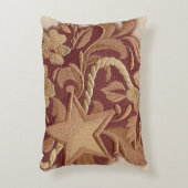 素朴な馬蹄型カウボーイ西カントリーフローラ アクセントクッション (正面(垂直))