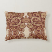 素朴な馬蹄形女性のカーボーイ西カントリーフローラ アクセントクッション (正面)