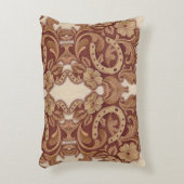 素朴な馬蹄形女性のカーボーイ西カントリーフローラ アクセントクッション (正面(垂直))