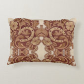 素朴な馬蹄形女性のカーボーイ西カントリーフローラ アクセントクッション (裏面)