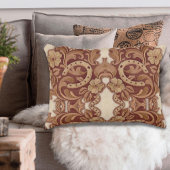 素朴な馬蹄形女性のカーボーイ西カントリーフローラ アクセントクッション