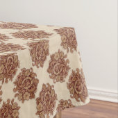 素朴な馬蹄形女性のカーボーイ西カントリーフローラ テーブルクロス (インサイチュ)