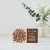 素朴な馬蹄形女性のカーボーイ西カントリーフローラ 名刺 (スタンド正面)