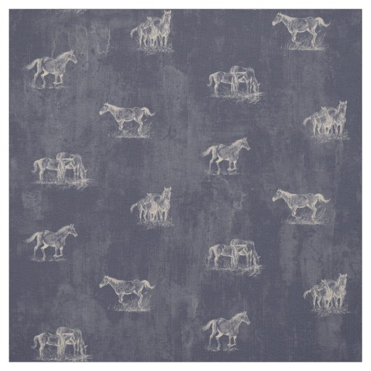 素朴な馬 ファブリック (見本)