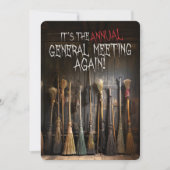 素朴な魔女ブルムズタウンミーティングハロウィーン 招待状 (正面)