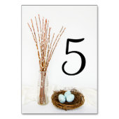 素朴な鳥の擬卵およびネコヤナギの結婚 テーブルナンバー (正面)