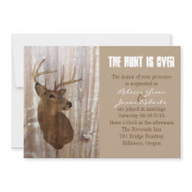 素朴な鹿狩りは結婚式招待状
