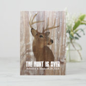 素朴な鹿狩りは結婚式招待状 招待状 (スタンド正面)