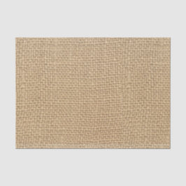 素朴な麻の布のヴィンテージブラウン背景 薄葉紙