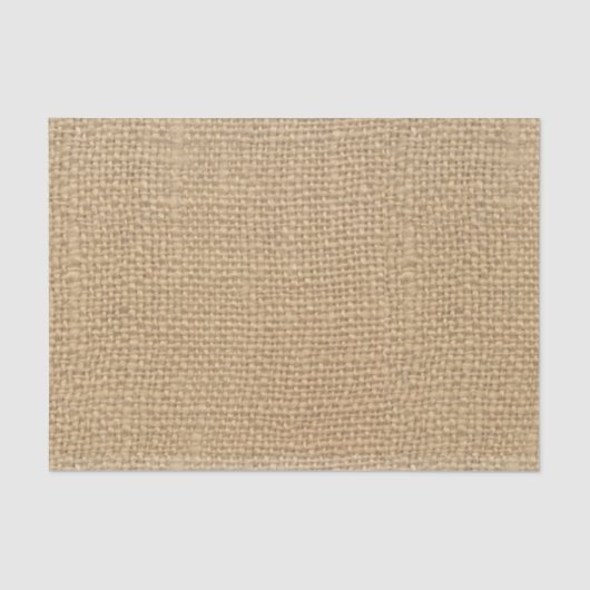 素朴な麻の布のヴィンテージブラウン背景 薄葉紙 (正面)