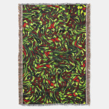 素朴な黄緑色と鮮やかな赤の曲線