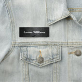 素朴な黒い岩肌 名札 (インサイチュ)