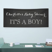 素朴な黒板のベビーシャワーの印のカスタム 横断幕 (トレードショー)