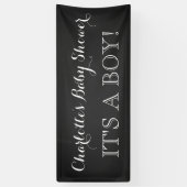 素朴な黒板のベビーシャワーの印のカスタム 横断幕 (縦)