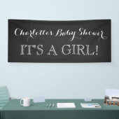 素朴な黒板のベビーシャワーの印のカスタム 横断幕 (トレードショー)