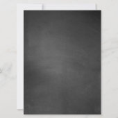 素朴な黒板風の結婚式のバスケット看板 (裏面)