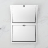 素朴な黒板 ヴィンテージ パーセル お礼 サンキューカード (内部)