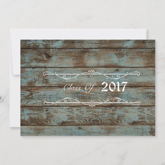 素朴な20XXブーツ及びレースの卒業の発表 案内状 (裏面)