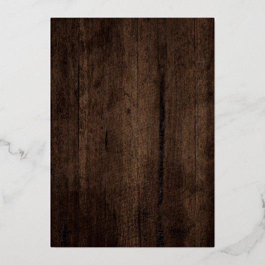 素朴な3枚の写真の組み合わせとフェアリーライト ゴールド 箔シーズンカード (裏面)