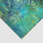 素朴な，アールヌーボー，みすぼらしい，シックな，緑，金ゴールド,エレガントそして 薄葉紙 (詳細)