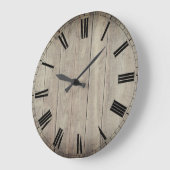 素朴な ラージ壁時計 (傾斜)