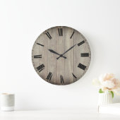 素朴な ラージ壁時計 (ホーム)