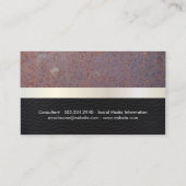 素朴な |レザー 名刺 (裏面)