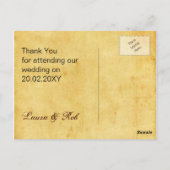 素朴な、ヴィンテージ、シーセルビーチ感謝していユーザ ポストカード (裏面)