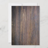 素朴な《写真》ぼけ味ライト国木私はBBQのシャワーをします 招待状 (裏面)