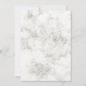 素朴な pale grey の彫刻入り石の結婚式招待状 招待状 (裏面)