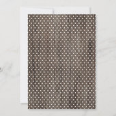 素朴なBohoの花柄の保存日付の結婚式の招待 セーブザデート (裏面)