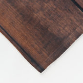 素朴なDrkの木製のブラックバックのシカのリボンの姓 フリースブランケット (角)