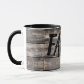 素朴なFARM LIFEタイプの木製背景 | マグカップ (左)