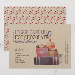 素朴なHYGGEスタイルのウェディングシャワーまたはあらゆるイベントのためのクラフト 招待状