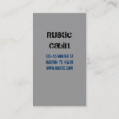 素朴なoutdoorsmanの荒野の野性生物の雄牛のアメリカヘラジカ 名刺 (裏面)