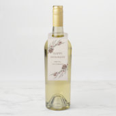 素朴なPineconeのクリスマスの休日 ボトルネックタグ (ボトル)