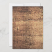 素朴なSave the Dates ウッド アントラー フォト テンプレート (裏面)