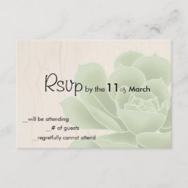 素朴なSucculent RSVP