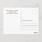 ～素朴におけるモダン緑化アイボリーフローラの卒業 ポストカード (裏面)