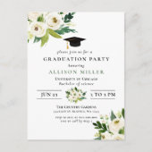 ～素朴におけるモダン緑化アイボリーフローラの卒業 ポストカード (正面)