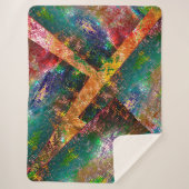 素朴に燃えた色の層の散乱 シェルパブランケット (正面)