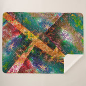 素朴に燃えた色の層の散乱 シェルパブランケット (正面(横))