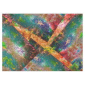 素朴に燃えた色の層の散乱 テーブルクロス (正面(横))